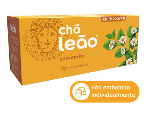 Leão Chá Matte: Camomila 25 Saquinhos- 25g 60g